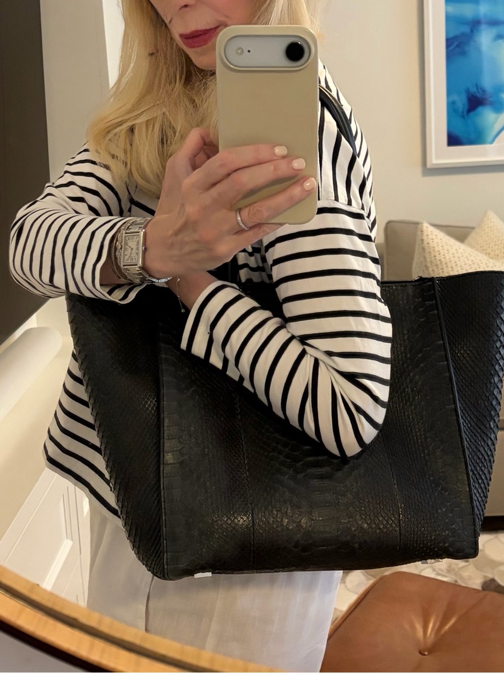 Michael Kors Collection Python Gracie Bag – Black | Made in Italy - Picture 8 of 8